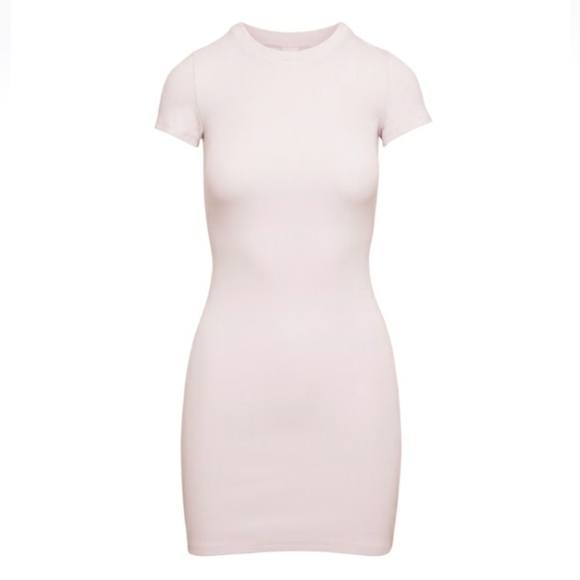 Aritzia TNA Highline Stretch-rib crewneck mini dress- XS - Picture 1 of 4